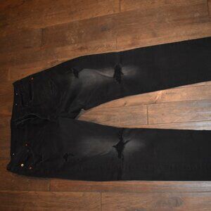 Men's Black Ripped Jeans